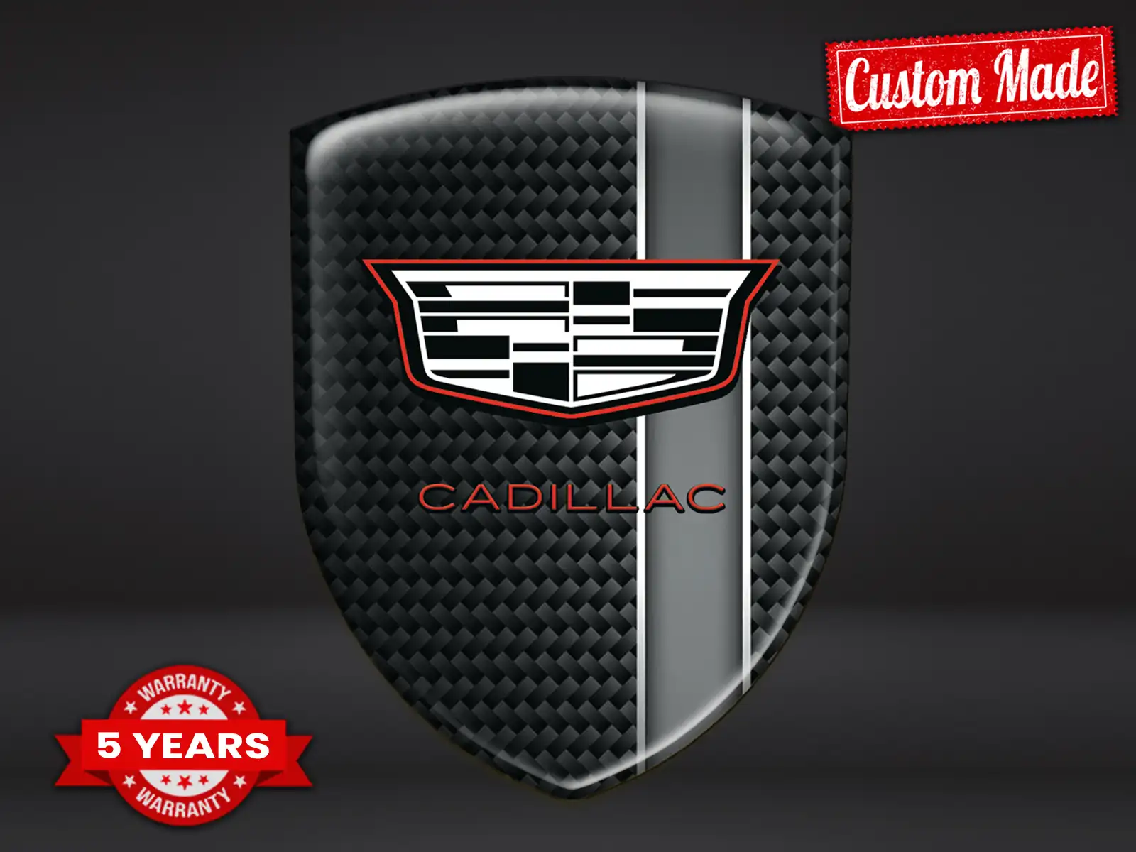 Cadillac Auto-Abzeichen Embleme Racing Modern Max Luxus Chic ST